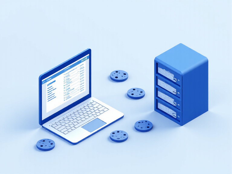 Illustration showing cookies and web browsing